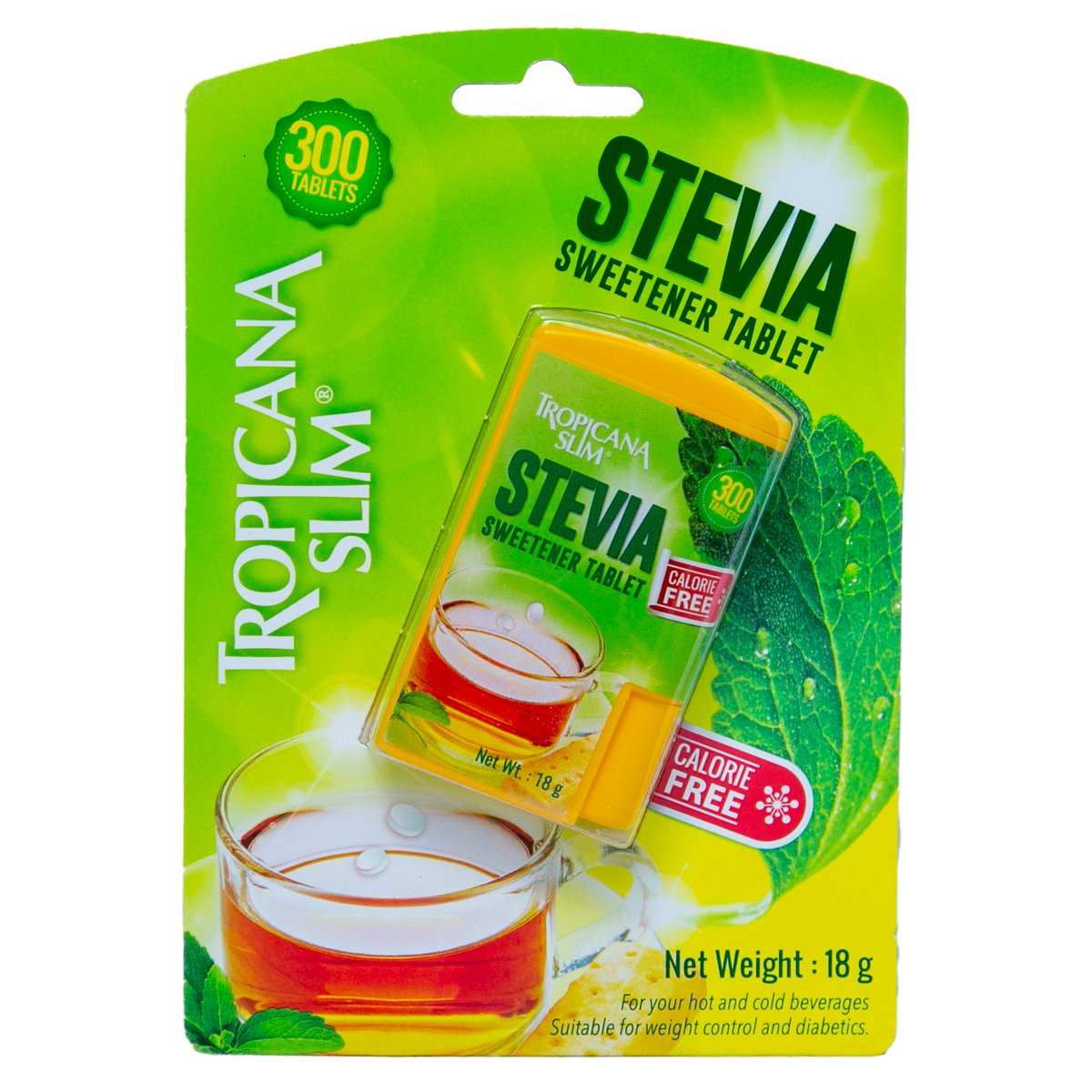 Tropicana Slim Calorie Free Stevia Sweetener 300 pcs