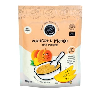 Bitsy Bowl Organic Rice Pudding Apricot & Mango 180 g