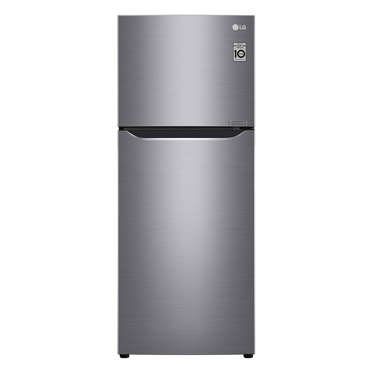 LG Double Door Refrigerator 234LTR, Smart Inverter Compressor, Multi Air Flow, Smart Diagnosis™, Platinum Silver, GR-C345SLBB