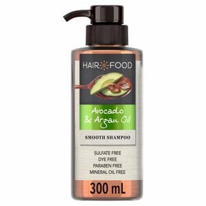 Hair Food Smoothing Treatment Shampoo With Avocado & Argan Oil Sulfate Free 300 ml