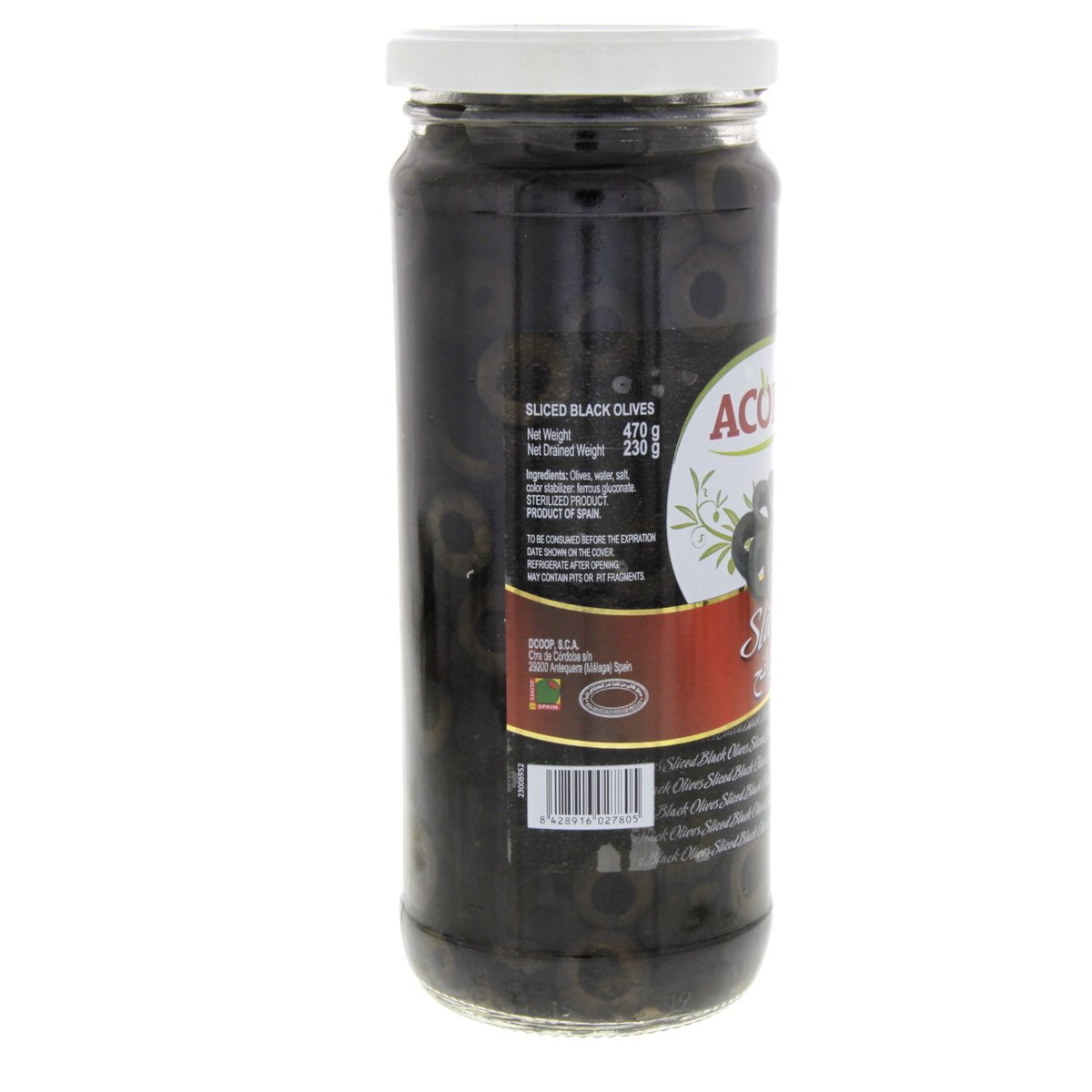 Acorsa Black Olives Sliced 230 g