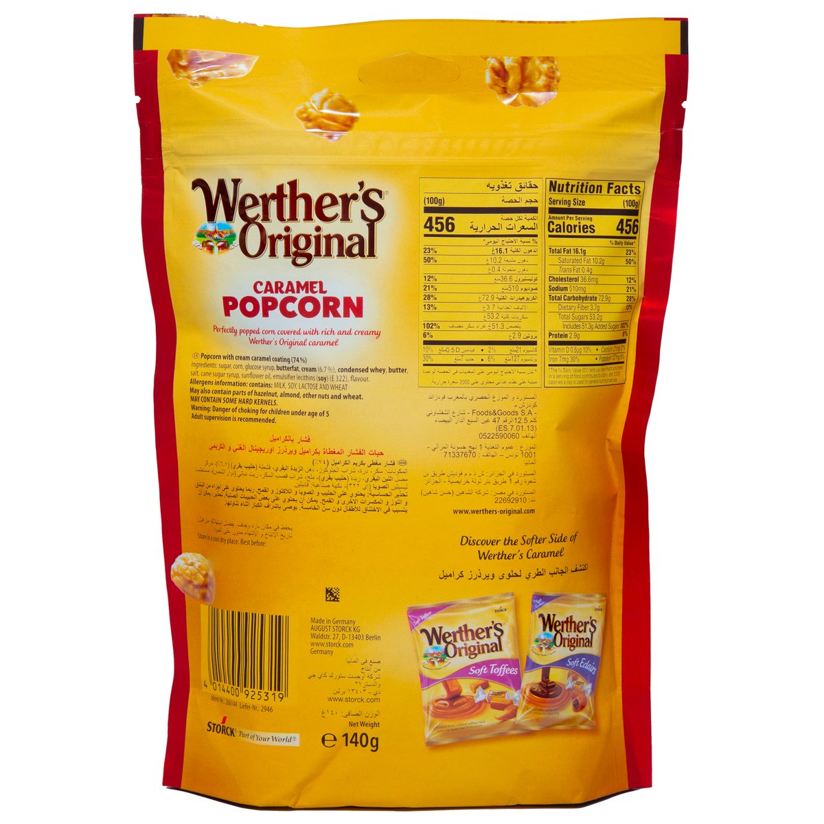 Storck Werther's Original Caramel Popcorn 140 g