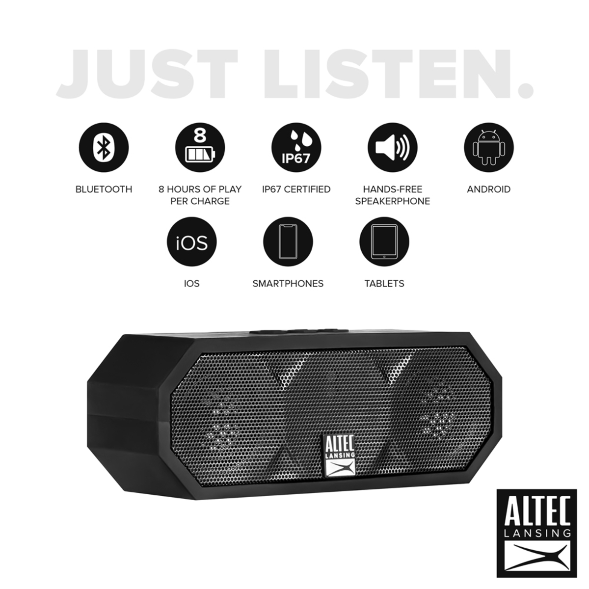 Altec Lansing Jacket H20 Bluetooth Speaker IMW457