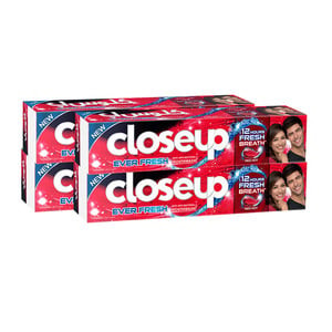 Closeup Toothpaste Ever Fresh Red Hot 4 x 75 ml