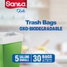 Sanita Club Trash Bags Biodegradable 5 Gallons Size 50 x 46cm 30pcs