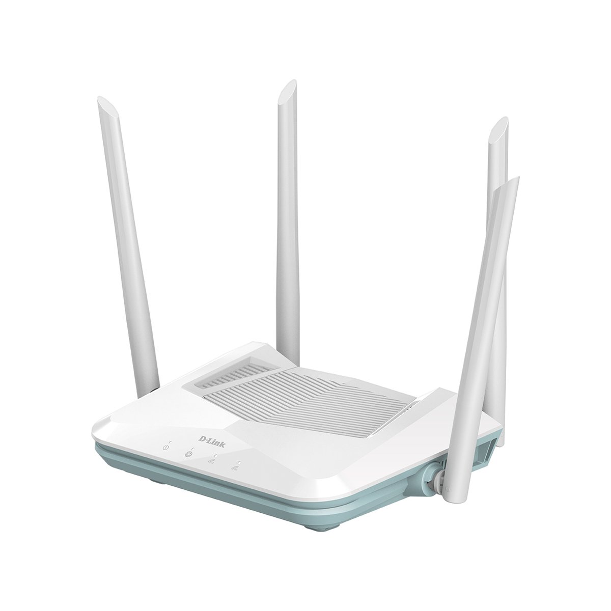 D-Link R15 AX 1500 Wi-Fi 6 AI Router, 4 Gigabit Ports, 4 External Antenna, Voice Control, Parental Control, D-Link Mesh Support, White