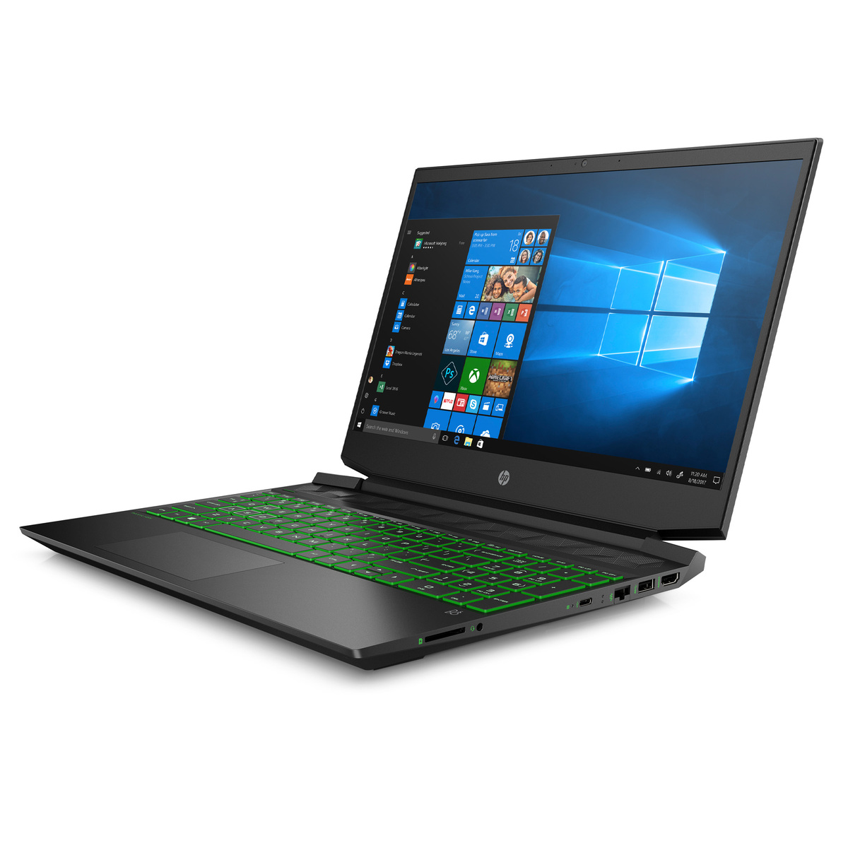 HP Pavilion Gaming Laptop 15.6" FHD,15-EC2007NE (4A9E9EA) AMD Ryzen™ 7 processor,16GB RAM,256GB SSD,1TB HDD,NVIDIA® GeForce® GTX 1650,Windows 10,Arabic/English Keyboard,Black