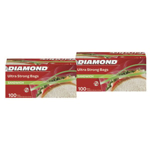 Diamond Sandwich Bags Ultra Strong 2 x 100pcs
