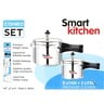 Smart Kitchen Aluminum Pressure Cooker 5Ltr + 3Ltr India
