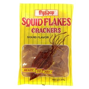 Fry & Pop Squid Flakes Crackers 200 g
