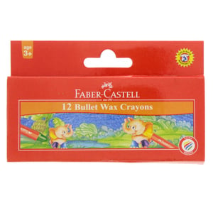 Faber-Castell Bullet Wax Crayons 12 Pieces