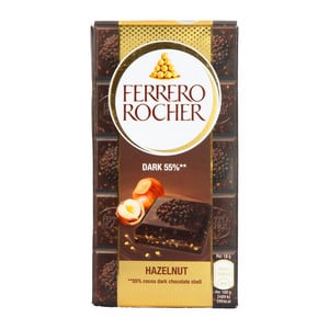 Ferrero Rocher Hazelnut Dark Chocolate Tablet 90 g