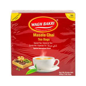 Wagh Bakri Masala Chai Teabags 100 pcs