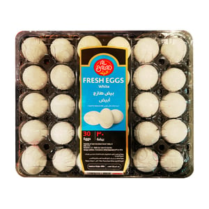 Al Balad Indian Fresh White Eggs 30 pcs