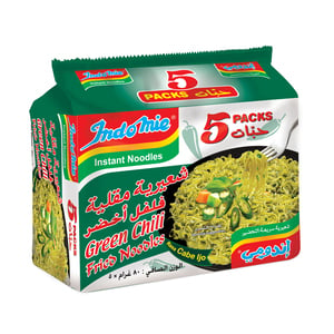 Indomie Instant Noodles Green Chilli Fried Noodles 5 x 80 g