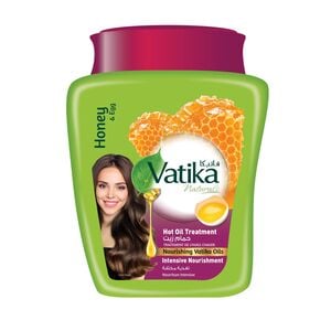 Vatika Naturals Hammam Zaith Hot Oil Treatment Honey & Egg For Intensive Nourishment 500 g