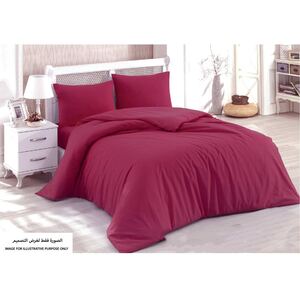 Homewell Bed Sheet Single 2 pc Set Red