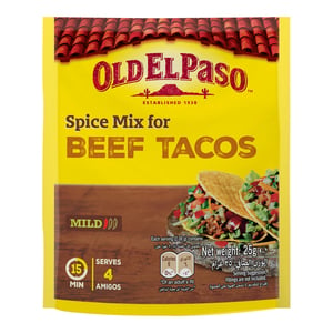 Old EL Paso Spice Mix For Beef Tacos Mild 25 g