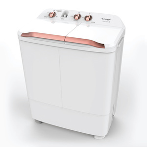 Candy Twin Tub Semi Automatic Washing Machine, 7/5.6 kg, 1430 RPM, White, CTT75W-19