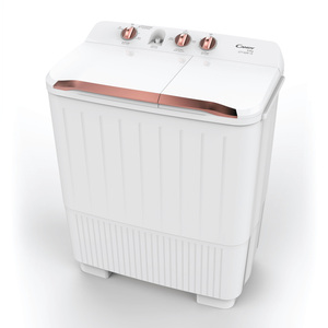 Candy Twin Tub Semi Automatic Washing Machine, 9/5.6 kg, 1420 RPM, White, CTT95W19