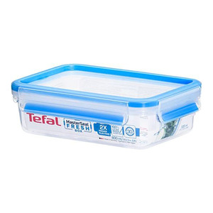 Tefal Masterseal Fresh Rectangle Food Container 800 ml Clear/Blue Plastic