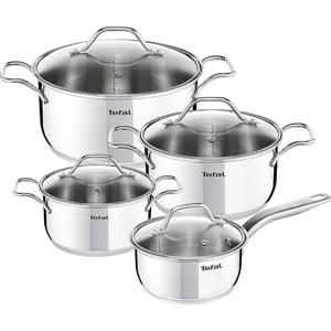 Tefal Intuition Stainless Steel Cookware set 8pc B864S874