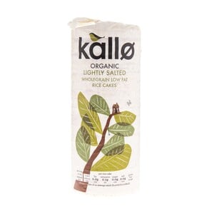 Kallo Organic Lightly Salted Wholegrain Low Fat Rice Cakes 130 g