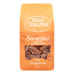 Pasta Toscana Whole Wheat Organic Tortiglioni No.94 500 g