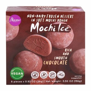 Buono Mochi Ice Non Dairy Frozen Dessert Chocolate, 156 g