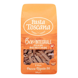 Pasta Toscana Bio Integrale Whole Wheat Organic Penne Rigate No. 98 500 g