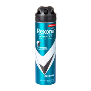 Rexona Men Antiperspirant Deodorant Spray Antibacterial + Invisible 150 ml