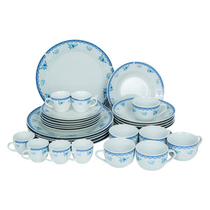 Ascot Round Dinner Set 42Pcs PRXDS4247360 Assorted Designs