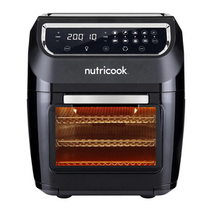 Nutricook Air Fryer Oven With Digital/One Touch Control Panel Display, 12 L, 1800 W, 8 Preset Programs, Black, NC-AFO12