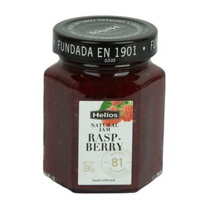 Helios Raspberry Natural Jam 330 g