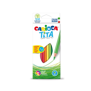 Carioca Colored Pencil Tita, Multi-Colour, 12 Pcs