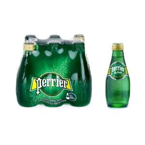 Perrier Natural Sparkling Mineral Water Regular 6 x 200 ml