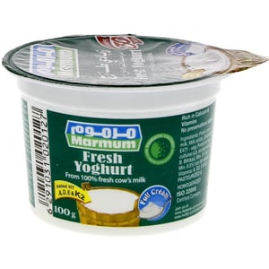 Marmum Fresh Yoghurt Full Cream 6 x 100 g