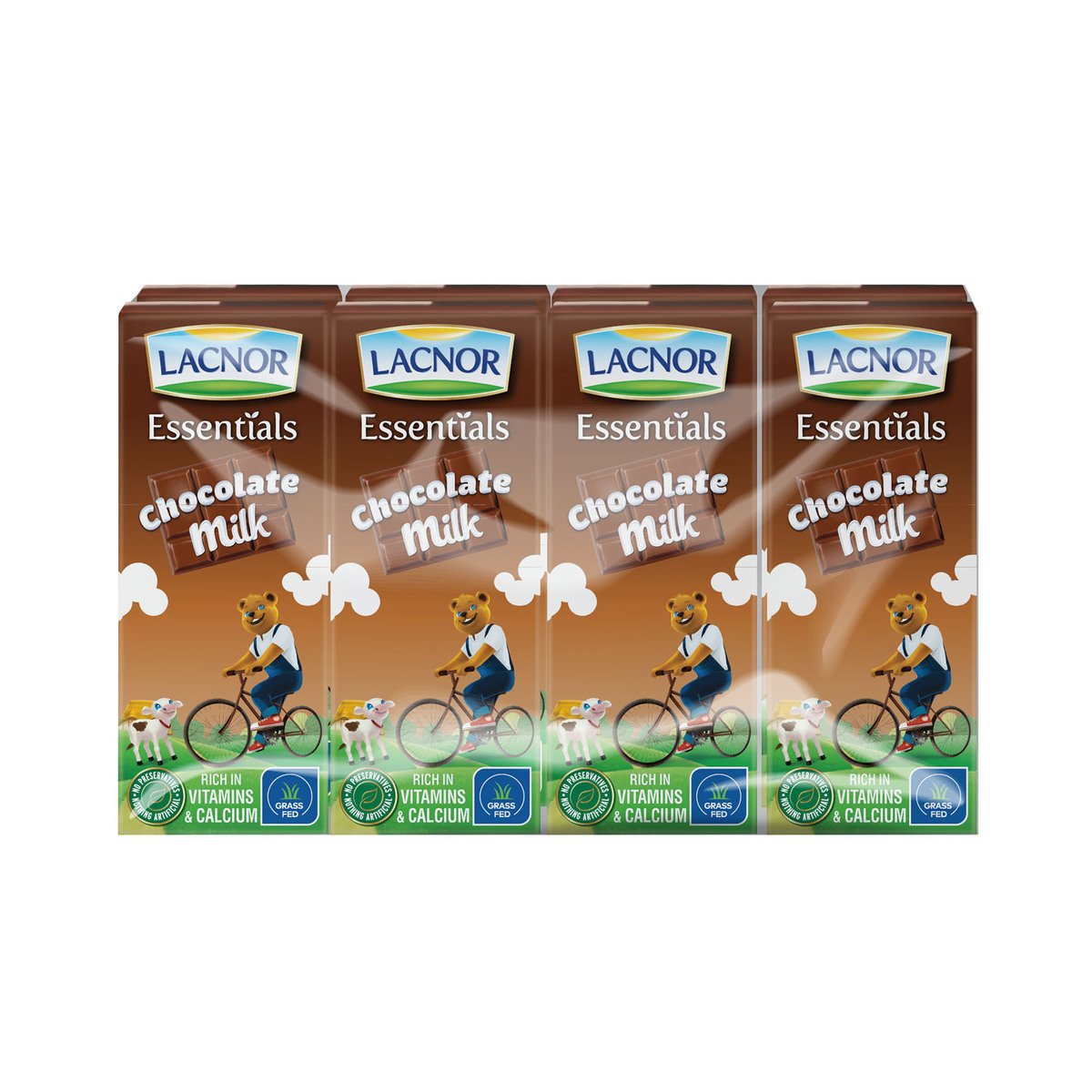 Lacnor Essentials Milk Chocolate Drink 8 x 180 ml