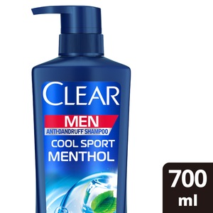 Clear Men's Cool Sport Menthol Anti-Dandruff Shampoo 700 ml