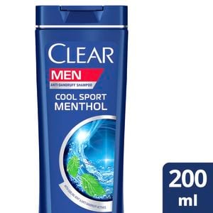 Clear Men's Anti-Dandruff Shampoo Cool Sport Menthol, 200 ml