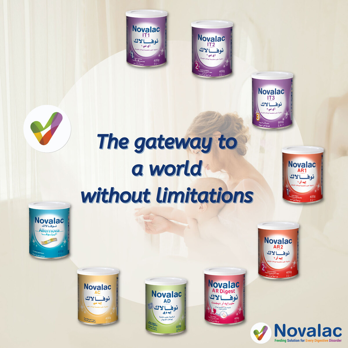 Novalac AR1 Anti-Regurgitation Infant Milk Formula From 0-6 Months 400 g