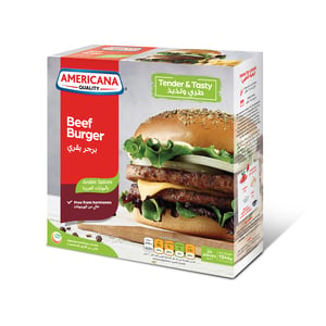 Americana Beef Burger Arabic Spices 24 pcs 1.344 kg