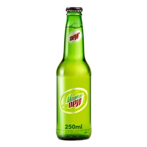 Mountain Dew Carbonated Soft Drink Glass Bottle 250 ml