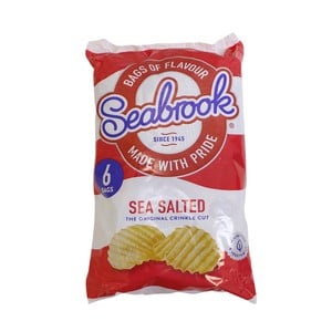 Seabrook Sea Salted Crinkle Crisp 6 x 30 g