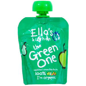 Ella's Kitchen Organic Baby Food The Green One Smoothies Fruits, 90 g