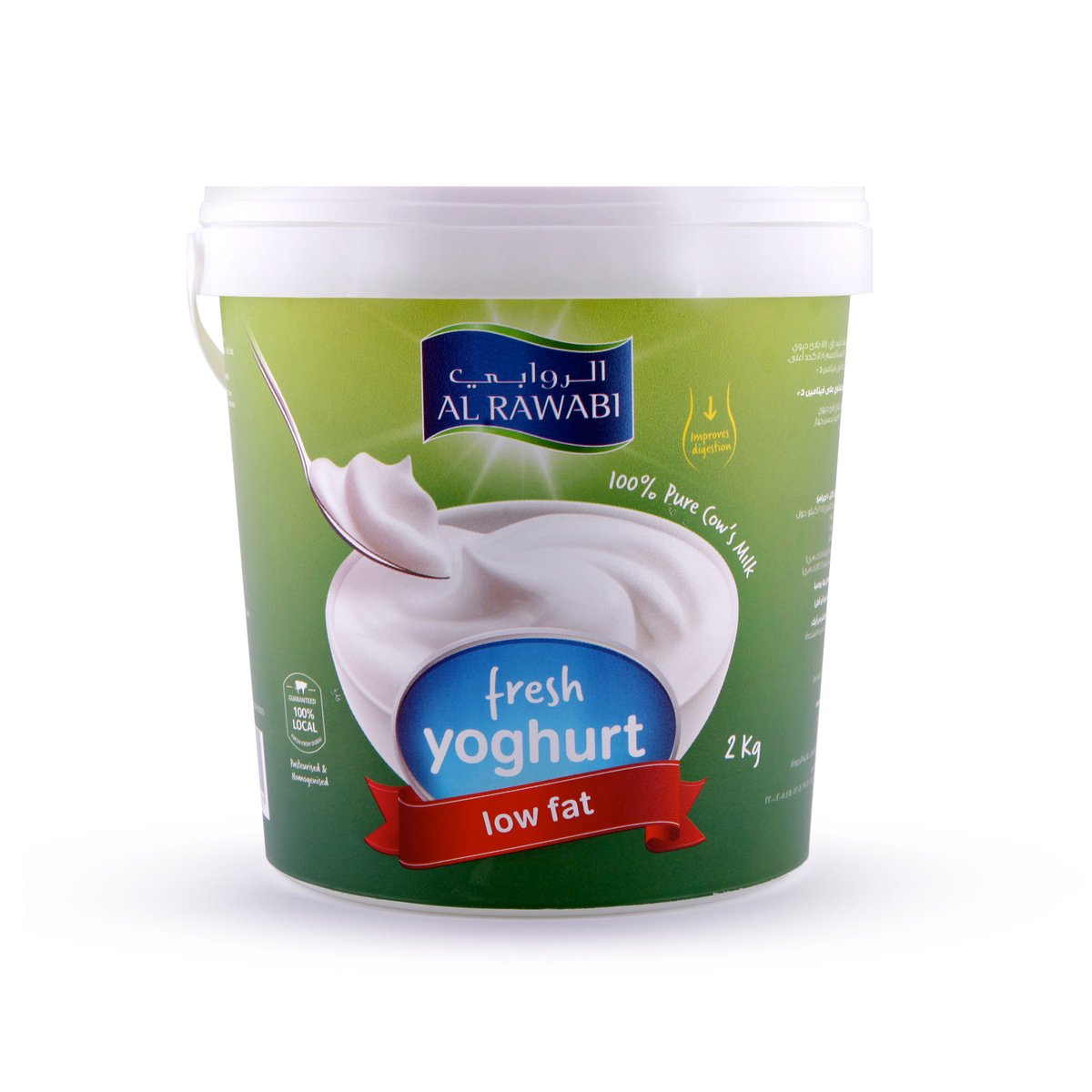 Al Rawabi Fresh Yoghurt Low Fat 2 kg