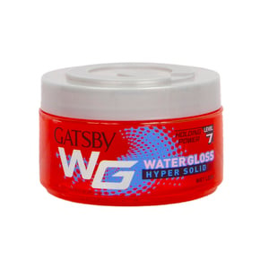 Gatsby Hair Gel Water Gloss Hyper Solid, 150 g