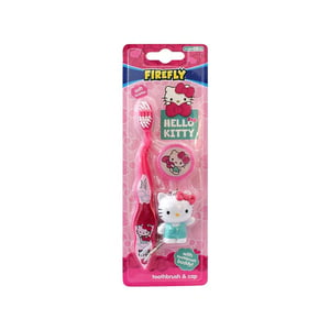 Firefly Hello Kitty Toothbrush W/Cap & Toy 1 pc