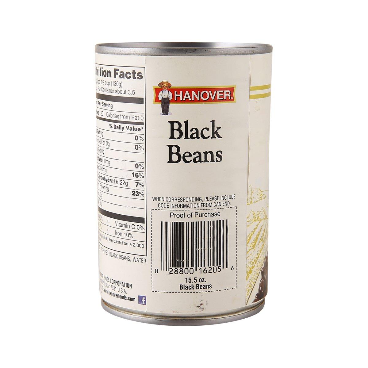 Hanover Black Beans 439 g