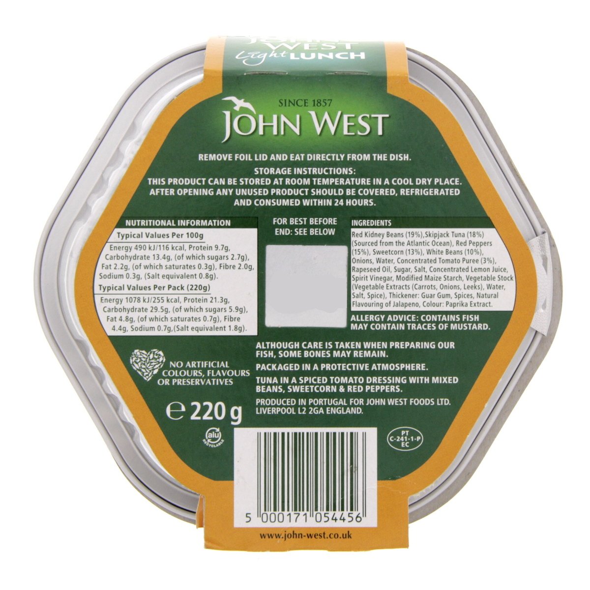 John West Light Lunch Mexican Style Tuna Salad 220 g